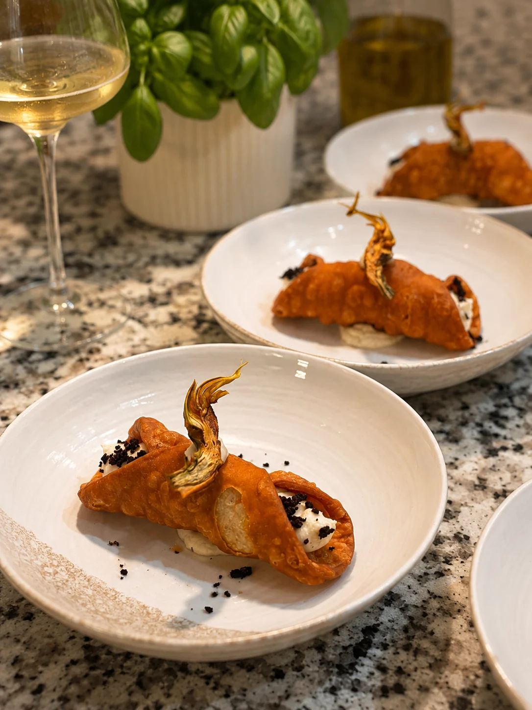 Savory Italian cannolo served by Zagara Dining
